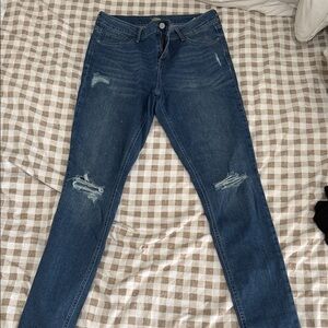 Old Navy Blue Ripped Skinny Jeans